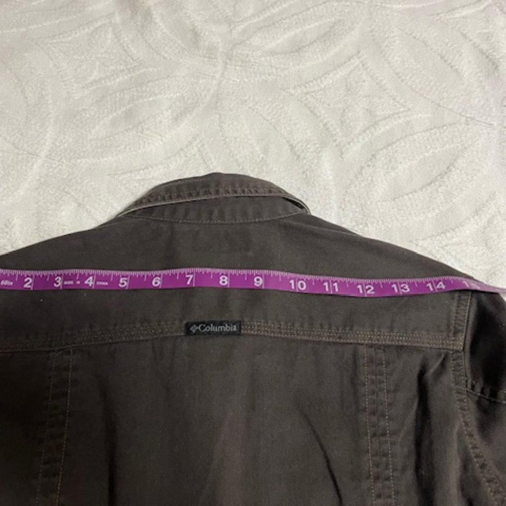 Columbia Sportswear Company Cotton Brown Button Up Jacket - Picture 16 of 16